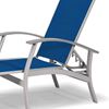 Telescope Belle Isle Four Position Lay-Flat Chaise with Aluminum Frame and MGP Accents