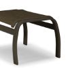 Belle Isle Sling Ottoman with Aluminum and Marine Grade Polymer Frame