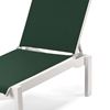Telescope Leeward Armless Chaise Lounge Fabric Sling with Marine Grade Polymer Frame