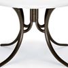 Round Dining Table 48 Inch Werzalit Table with Aluminum Frame