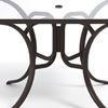 Square Dining Table 36 Inch Glass with Aluminum Frame