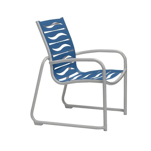 Tropitone Millennia EZ Span Vinyl Strap Dining Arm Chair