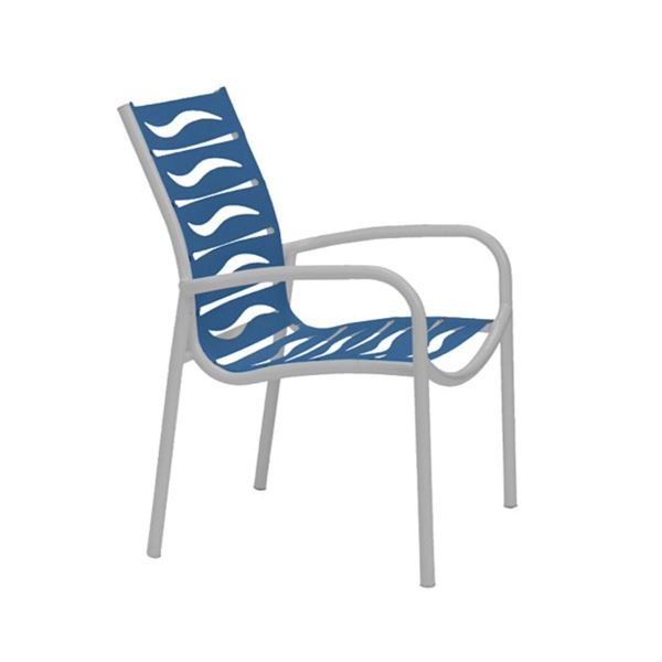 Tropitone Millennia EZ Span Vinyl Strap Dining Arm Chair