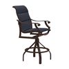 Tropitone Montreux Padded Sling Swivel Bar Stool