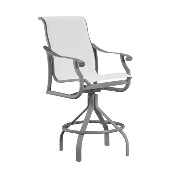 Tropitone Montreux Sling Swivel Bar Stool