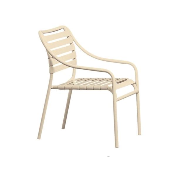 Tropitone Kahana Strap Club Chair for Pool Deck and Patios