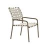 Tropitone Kahana Cross Strap Dining Chair for Pool Deck and Patios