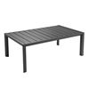 24” x 40" Sunset Aluminum Cocktail Table, 21 lbs. - Volcano Black