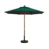 9 Foot Octagon Wooden Market Umbrella - Forest Green
