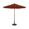 9 Foot Octagon Wooden Market Umbrella - Terra Cotta
