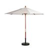 9 Foot Octagon Wooden Market Umbrella - White