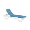 Marina Plastic Resin Sling Stackable Chaise Lounge - Sky Blue
