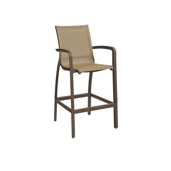 Sunset Sling Armed Barstool - Cognac