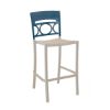 Moon Stacking Armless Barstool, Air Modeled Plastic, 22 Lbs. 