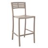 Vogue Stacking Armless Barstool, Air Modeled Plastic