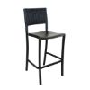 Java Stacking Barstool, Air Modeled Plastic With Wicker Back