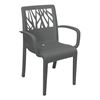 Vegetal Commercial Grade Plastic Resin Dining Arm Chair