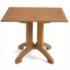 Atlanta 32” Square Pedestal Table With Umbrella Hole