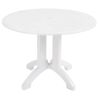 Atlanta 42” Round Pedestal Table With Umbrella Hole