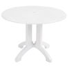 Atlanta 42” Round Pedestal Table With Umbrella Hole