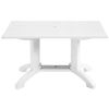 Atlanta 48” X 32” Pedestal Table With Umbrella Hole