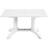 Atlanta 48” X 32” Pedestal Table With Umbrella Hole