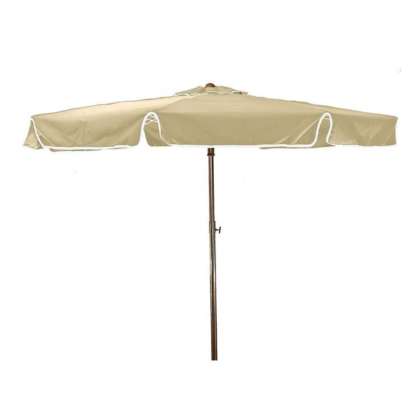 6.5’ Round Beachmaster Fiberglass Ribbed Umbrella With 1 ½” Aluminum Pole And Sand Anchor