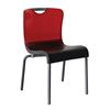 Krystal Polymer Stacking Dining Chair With Aluminum Frame, 13 Lbs. – For Interior Commercial Use