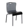 Krystal Polymer Stacking Dining Chair With Aluminum Frame, 13 Lbs. – For Interior Commercial Use