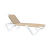 Nautical Pro Plastic Resin Sling Stackable Chaise Lounge, 35 Lbs.