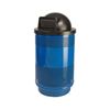 Round 55 Gallon Stadium Series Steel Trash Can with Liner, 86 lbs.