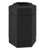 30 Gallon Plastic Pool Deck Trash Can Hexagon