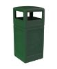 42 Gallon Square Pool Deck Trash Can with Dome Top