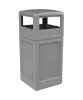 42 Gallon Square Pool Deck Trash Can with Dome Top