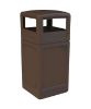 42 Gallon Square Pool Deck Trash Can with Dome Top