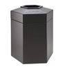 45 Gallon Plastic Pool Deck Trash Can Hexagon