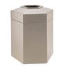 45 Gallon Plastic Pool Deck Trash Can Hexagon