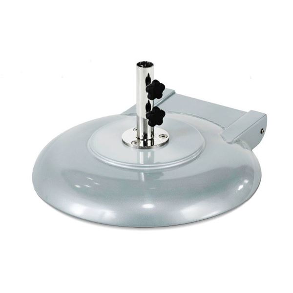 100 lb. Powder Coated Freestanding Umbrella Base with Wheels