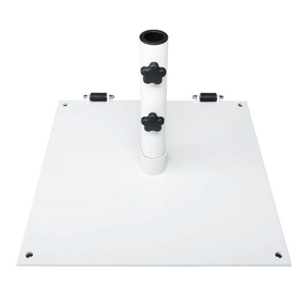 75 lb. Powder Coated Steel Umbrella Base with Wheels
