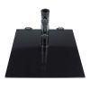 75 lb. Powder Coated Steel Umbrella Base with Wheels