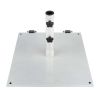 75 lb. Powder Coated Steel Umbrella Base with Wheels