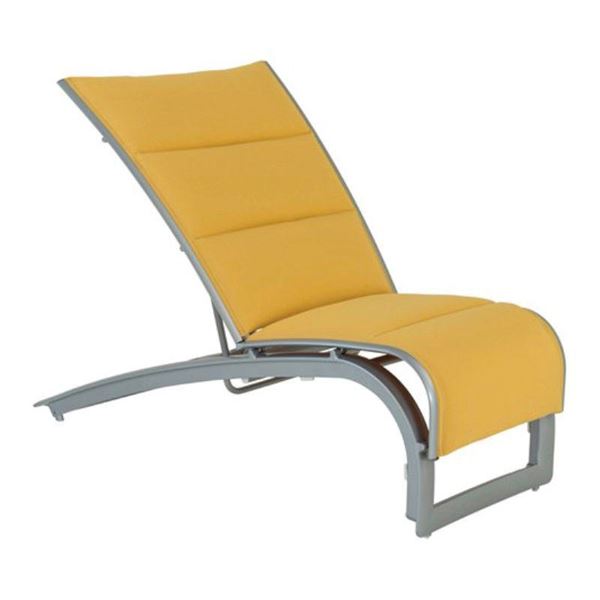 Tropitone Flair Padded Sling Recliner with Stackable Aluminum Frame
