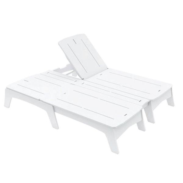 Ledge Lounger Mainstay Polyethylene Double Chaise Lounge