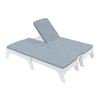 Ledge Lounger Mainstay Polyethylene Double Chaise Lounge