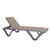 Nautical Pro Plastic Resin Sling Stackable Chaise Lounge