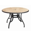 Toscana 48” Round Table with Metal Legs