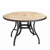 Toscana 48” Round Table with Metal Legs
