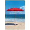 7.5 Foot Diameter Fiberglass Beach Umbrella with Acrylic Canopy