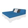 Ledge Lounger Affinity Polyethylene Square Sunbed