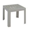 Bahia 16 Inch Square Cocktail Table Plastic Resin